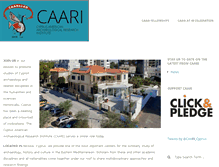 Tablet Screenshot of caari.org